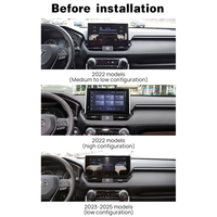 ACARDASH Layar Sentuh LCD 12.3" Android Auto Radio Mobil CarPlay Multimedia GPS WiFi Terintegrasi untuk Toyota RAV4/Wildlander 2020-2025