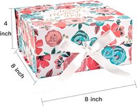 Fabricant de boîtes en papier pliables à motifs imprimés de qualité, boîtes cadeaux rigides pliables magnétiques pour cadeaux de fête des mères, vêtements de marque