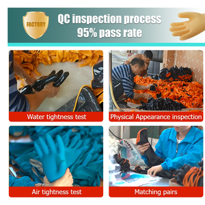 Gants en latex rouge pur <span class=keywords><strong>de</strong></span> qualité alimentaire <span class=keywords><strong>de</strong></span> 14 pouces avec fonction antidérapante et manche rugueux pour les industries <span class=keywords><strong>de</strong></span> la <span class=keywords><strong>pêche</strong></span> et <span class=keywords><strong>de</strong></span> la mise en <span class=keywords><strong>conserve</strong></span> - Product Image 5