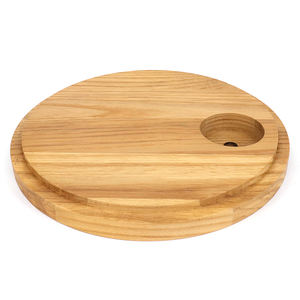 Base de lámpara de madera redonda al por mayor con impresión de logotipo láser accesorios de iluminación para la decoración del hogar modelo de iluminación hecho en Vietnam - Product Image 4