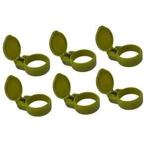 EPTRACTOR - Juego de 6 Tapas Antipolvo Hidráulicas de Acoplamiento Rápido Hembra de 1.49" (38mm) de Plástico Amarillo - Product Image 1