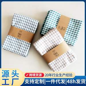 Juego de Manteles Individuales de Algodón Estilo Nórdico, Gris, Marrón, Verde, Rectangulares, Lavables a Máquina, para Comedor - Product Image 3