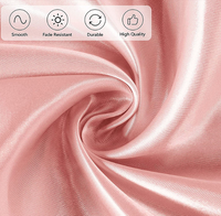 Nappe ronde en satin simple et luxueuse, couverture de table élégante pour hôtel, mariage, banquet et décoration de fête