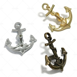 Poignée de tiroir et de meuble Xiaofei Hardware, style ancre et gouvernail, en alliage de zinc, à trou unique, moderne et minimaliste - Product Image 4