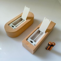 TAIKOO AAA alimenté par batterie 5.9 pouces socle en bois lumière LED présentoir pour personnalisé acrylique veilleuse résine verre Art bricolage