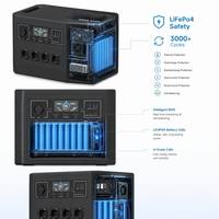 Station d'alimentation portable YILIE 2400W, batterie LiFePO4 1920Wh, 110V 220V, UPS pour camping, camping-car, maison, alimentation de secours, fabricant en gros