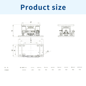 Module de pesage DINI ARGEO 173801 pour capteurs de pesage à godet RL5426 et RL5426DC (acier zingué) 173801 Dini Argeo 173801 Weigh - Product Image 3