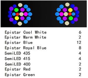 Noopsyche NP K7Pro IV 100W App WiFi <span class=keywords><strong>Full</strong></span> Spectrum Saltwater LED Aquarium Light pour aquarium de corail de 24 à 30 pouces SPS/LPS - Product Image 6