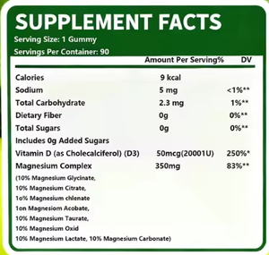 Gomitas <span class=keywords><strong>de</strong></span> <span class=keywords><strong>Magnesio</strong></span> Glicinato D3 <span class=keywords><strong>Zinc</strong></span> L-Teanina <span class=keywords><strong>de</strong></span> Marca Propia, Complejo para Dormir, Relajación Muscular <span class=keywords><strong>y</strong></span> Cardíaca, <span class=keywords><strong>Citrato</strong></span> <span class=keywords><strong>de</strong></span> <span class=keywords><strong>Magnesio</strong></span> - Product Image 2