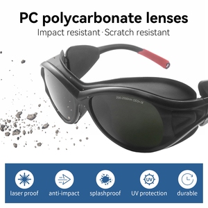 Gafas Láser con Certificación CE 200-2000nm OD3, Lentes <span class=keywords><strong>de</strong></span> PC Anti-Rayaduras para Máquina <span class=keywords><strong>de</strong></span> Depilación Láser, Lentes Protectoras para IPL - Product Image 2
