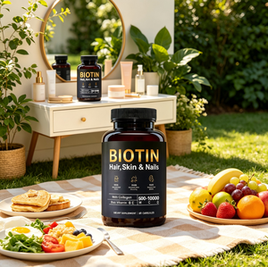 Capsule di Biotina all'Ingrosso con Etichetta Privata e Vitamine B, E, M, <span class=keywords><strong>C</strong></span>, <span class=keywords><strong>G</strong></span> per la Crescita dei Capelli - Product Image 4