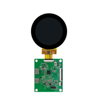   Layar TFT LCD 2.1 Inci 480*480  Papan Pengembangan IPS Layar Sentuh Kapasitif Bulat untuk Raspberry Pi
