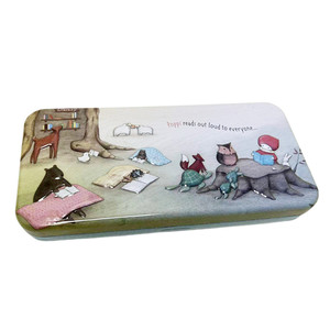 Hộp Đựng Có Bản Lề Dập Nổi Theo Yêu Cầu Của Nhà Máy Hộp Đựng Kim Loại Hình Chữ Nhật Hộp Đựng Bút Chì Nhỏ Cho Trẻ Em - Product Image 3