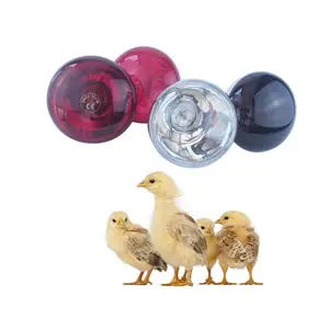 110V 220V Farming equipment Infrared light heating bulb incubator lamp young bird breeding lamp heating lamp for poultry