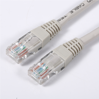 Cables de Conexión Ethernet CAT5 Premium para Redes Industriales de IoT con Transmisión de Datos de Alta Velocidad, 0.4m, Color Beige