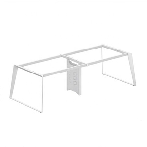 Guangzhou <span class=keywords><strong>BERSON</strong></span> muebles de suministro directo cara de la cara 4 asientos con marco de caja de alambre pata de mesa de acero - Product Image 1