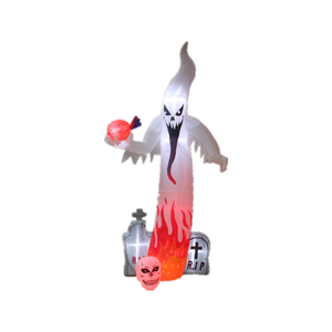 Soplador y estacas de pirámide fantasma con corazón, decoración inflable, 270cm, 1,8 m, gran oferta, China - Product Image 2