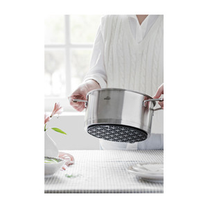 Tovaglietta Magnetica Rotonda Nera con Design Antiscivolo per Uso su Tavolo - Product Image 2