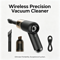 Aspirateur sans fil 48W 49000RPM, moteur haute vitesse, mini portable pour voiture, maison, petits espaces, tâches quotidiennes de dépoussiérage