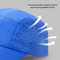 Gorra de ciclismo de 5 paneles, de malla de alta calidad, para deporte y camping, con logo personalizado, visera plana, sin estructura, transpirable, bordado 3D, láser