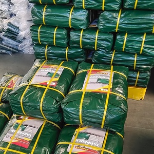 GRS approuvé CE usine chinoise personnalisée 20x30 imperméable à l'eau robuste à plat camion bâche en tissu Poly bâches pour camions couverture - Product Image 3