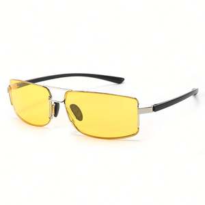 Gafas de Sol Polarizadas con Visión Nocturna de Aluminio y Magnesio, Diseño Cuadrado, Protección UV400, con Logotipo Personalizado, Moda 2025, para Conducir - Product Image 1