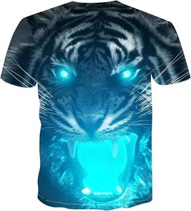 Fitspi <strong>Tiger</strong> Wolf T Shirt Men Women 3d Printing <strong>Tiger</strong> Wolf Animal Unisex Short Sleeve T-shirt Dropshipping Customized <strong>Tshirt</strong> - Product Image 2