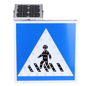 Señal de tráfico cuadrada <span class=keywords><strong>solar</strong></span> LED de alta visibilidad personalizable de color y patrón - Product Image 2