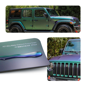 Wraps de voiture de qualité supérieure WrapPET super sous diamant Aurora <span class=keywords><strong>greenCar</strong></span> Wrap Paper Paint Protect Film Color Change Film Color Vinyl - Product Image 1