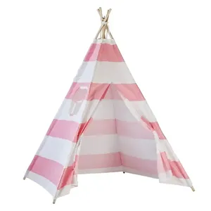 Multicolor options cotton beach garden indian children's tent play camping teepee indian party tent for kid