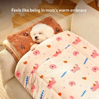 Couverture pour animaux de compagnie en flanelle douce et chaude de haute qualité, sur mesure, avec un motif animal