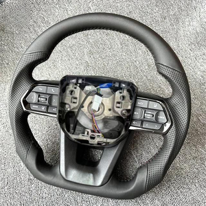<span class=keywords><strong>Toyota</strong></span> FJ120 FJ150 LC200 LC300 Fortuner 4Runner 2007-2025 için Direkt Uyumlu Deri Direksiyon Simidi Kontrol Düğmeleriyle - Product Image 5