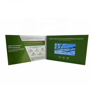 Outil de marketing 5.0 pouces écran Lcd vidéo Brochure carte vidéo carte de voeux vidéo brochure numérique - Product Image 5