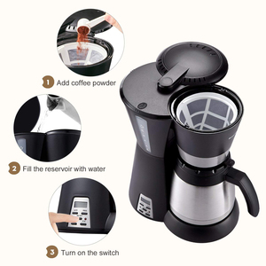 HOMEZEST CM-828TW 10-12CUPS بالتنقيط صانع القهوة مع إبريق الحرارية ماكينة القهوة - Product Image 2