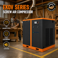 Compresseur d'air industriel à vis à vitesse variable 37kW 10bar 400V à économie d'énergie pour ligne d'emballage et de remplissage
