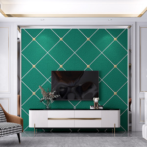 Nouveau papier peint mural non tissé en pierre de luxe légère pour fond de télévision - Product Image 1
