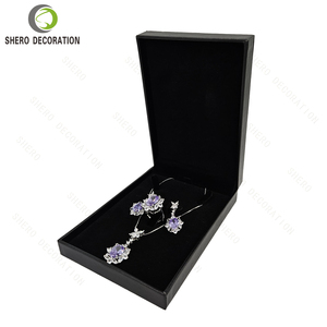 Custom Logo Black Leather Jewelry <b>Ring</b> <b>Box</b> Hinged Square Velvet Interior Elegant Gift Packaging for Engagement - Product Image 6