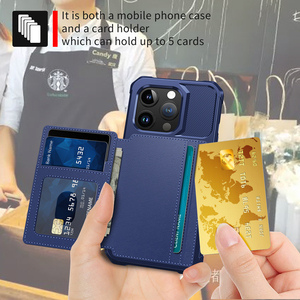 Многофункциональный кожаный чехол для телефона <span class=keywords><strong>iPhone</strong></span> 15 14 13 <span class=keywords><strong>12</strong></span> 11 с магнитным держателем для карт бумажник чехол для телефона Samsung - Product Image 4