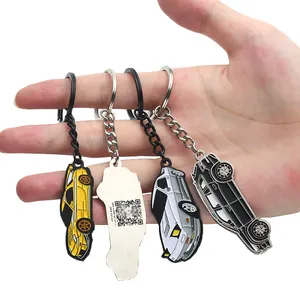 Giá rẻ keyholder keyrings số lượng lớn 3D Xe nhân vật Keychain Kẽm hợp kim chìa khóa xe Móc Chìa Khóa cá nhân kim loại Keychain vòng chìa khóa với logo