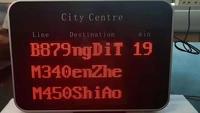 Mensaje en ejecución Texto fijo Letrero LED Control de aplicación programable Letrero Led Mini Matrix Pixel Pantalla Led para autobús y parada de autobús