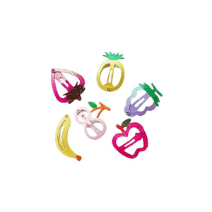 Versión coreana colorida fruta de dibujos animados BB gota de agua accesorios para el cabello para niños lindo bebé flequillo Clips al por mayor - Product Image 5