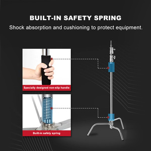 Venta al por mayor 10,8 FT 3,3 M <span class=keywords><strong>de</strong></span> acero inoxidable <span class=keywords><strong>de</strong></span> alta resistencia C soporte <span class=keywords><strong>de</strong></span> fotografía soporte <span class=keywords><strong>de</strong></span> luz amortiguador <span class=keywords><strong>de</strong></span> resorte soporte <span class=keywords><strong>de</strong></span> luz <span class=keywords><strong>de</strong></span> <span class=keywords><strong>estudio</strong></span> <span class=keywords><strong>de</strong></span> fotografía - Product Image 4
