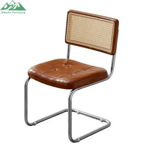 <span class=keywords><strong>Silla</strong></span> de Comedor Wayon Estilo <span class=keywords><strong>Cesca</strong></span> Moderno de Mediados de Siglo, Acero Inoxidable, Cuero PU Marrón - Product Image 6