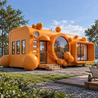 Capsule spatiale préfabriquée à faible coût, maison modulaire isolée avec intérieur complet pour l'attraction touristique et le glamping