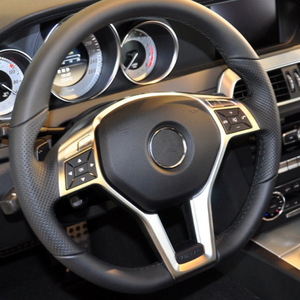 Autocollants décoratifs pour volant Mercedes-Benz, adhésifs en ABS, adaptés aux modèles A C E CLA CLS GLA W176 W204 W212 C117 - Product Image 1