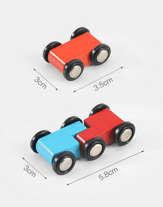 Juguete planeador de pista de coche pequeño divertido para niños, pista deslizante de coche de carreras de inercia de <span class=keywords><strong>madera</strong></span> multicapa para jugar - Product Image 5