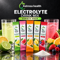 Poudre d'électrolytes en sachets, complément de santé, sans sucre, végétalien, saveur pastèque, hydratation rapide