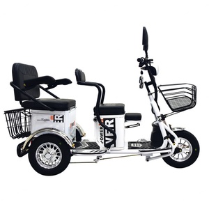 New OEM Three Wheel Open Body 48V 600W Thickened Frame Adult Electric Tricycle for 3 <b>Passengers</b> with 300kg Payload - Product Image 5