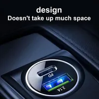 Chargeur de voiture double port USB-A/Type-C avec matériau ABS, adaptateur de charge rapide 3.1A pour allume-cigare automobile