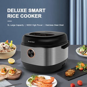 5L antiadhésif Pot intérieur argent crête électrique numérique cuiseur à riz multifonctionnel grande capacité en acier inoxydable tasse à mesurer - Product Image 2